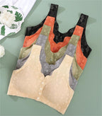 😍【3 darab】【40-100KG】Női vezeték nélküli csipke melltartó elülső rögzítéssel