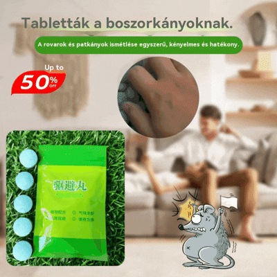 🐭🐁【10 tasak（100 kapszula）】Erős patkányriasztó tabletták, varázslatos patkányriasztó eszköz