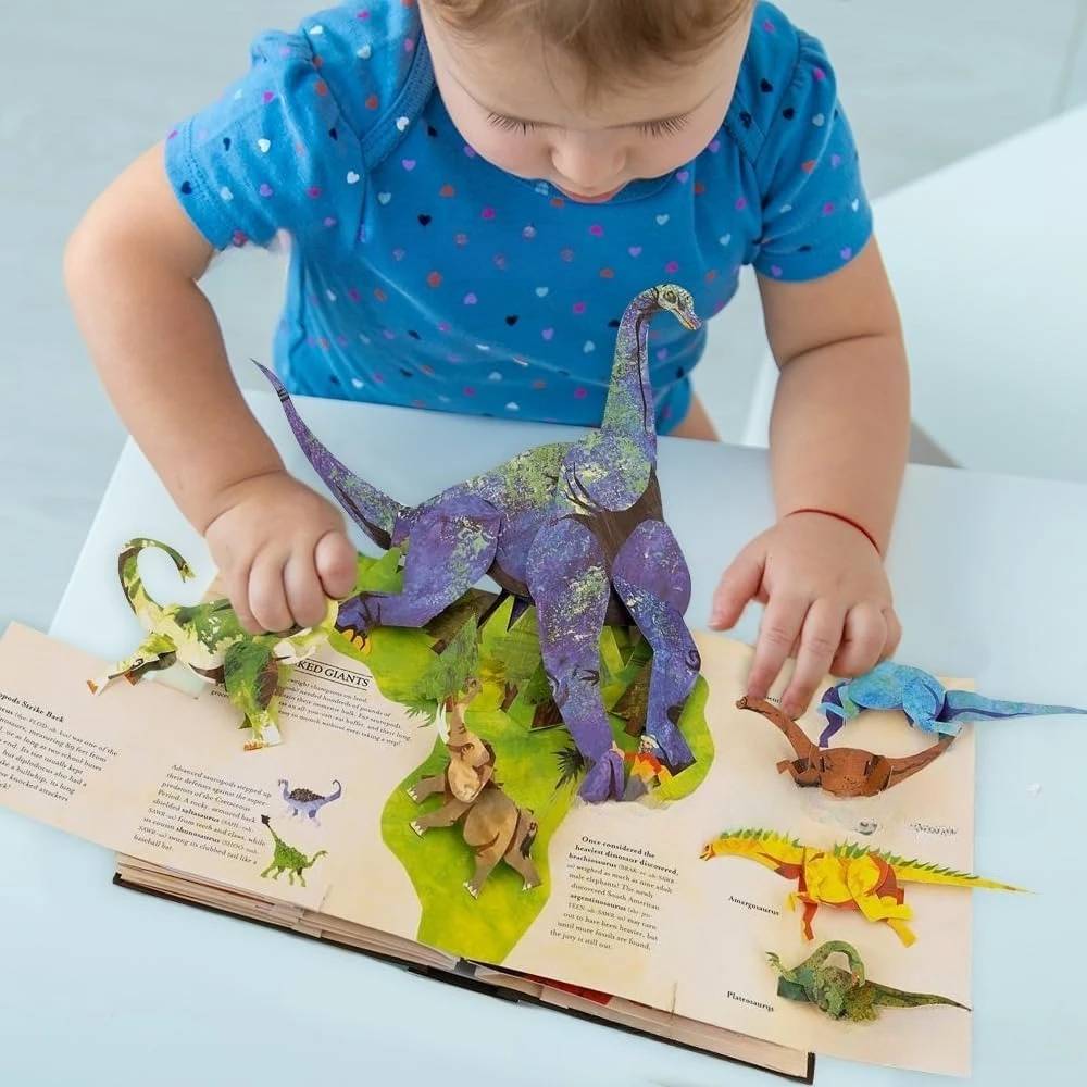 📕 3DEclopediaŐskoriDinoszauruszokKiugró könyv Dinoszaurusz Enciklopédia