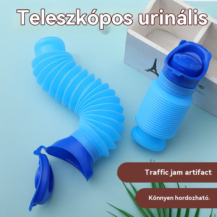 Hordozható, összecsukható utazási piszoár férfiaknak, nőknek és gyerekeknek – újrafelhasználható piszoár kempingezéshez és hosszú utazásokhoz
