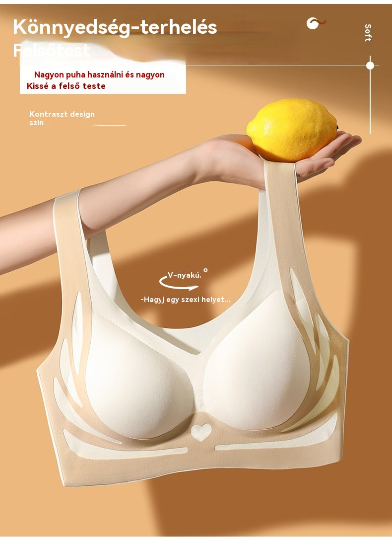 😍【2 db-os készlet】Női egyrészes vezeték nélküli melltartó❤️【40-85kg】