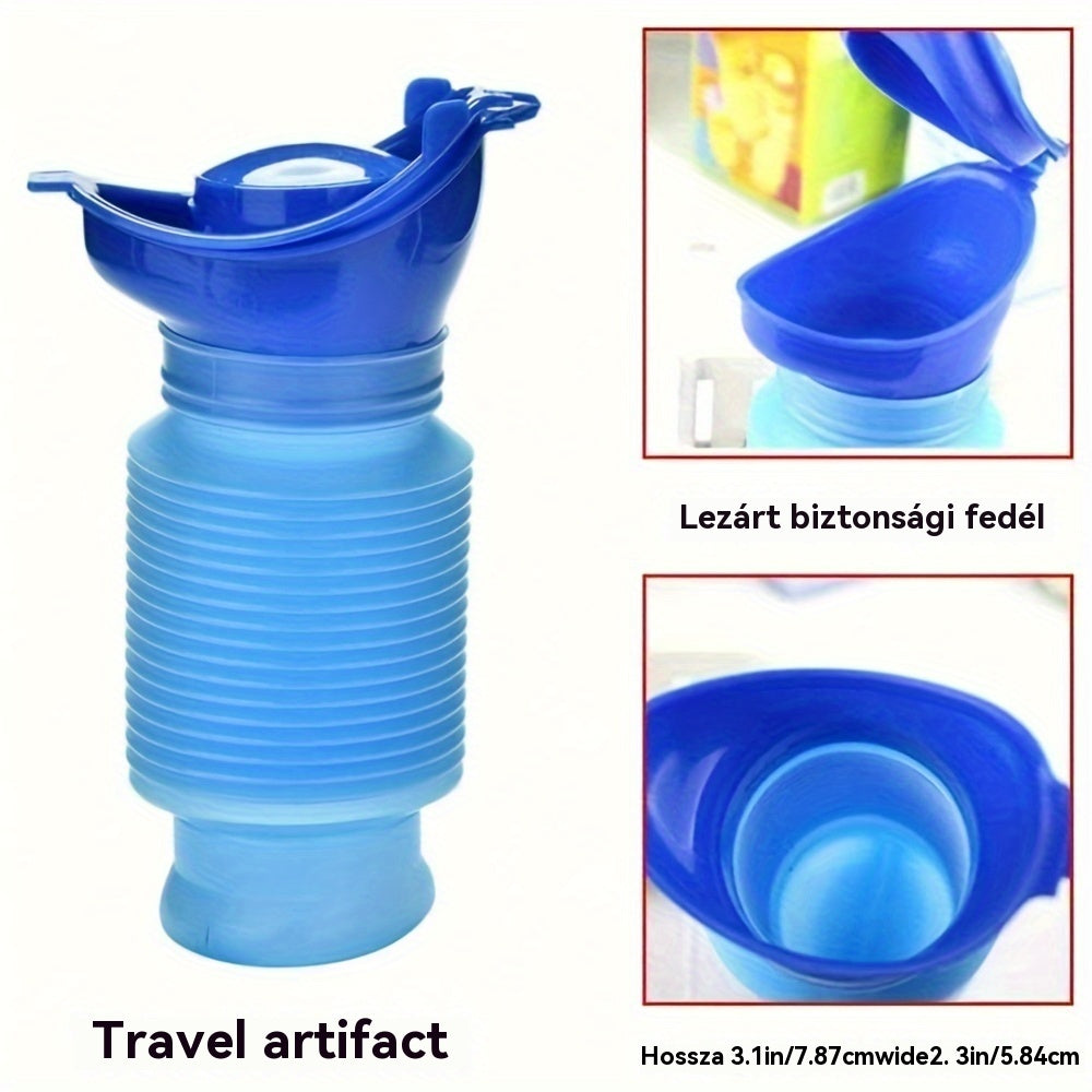 Hordozható, összecsukható utazási piszoár férfiaknak, nőknek és gyerekeknek – újrafelhasználható piszoár kempingezéshez és hosszú utazásokhoz