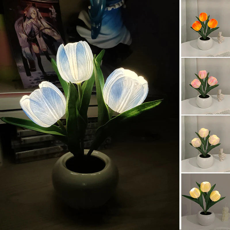 LED tulipán asztali lámpa