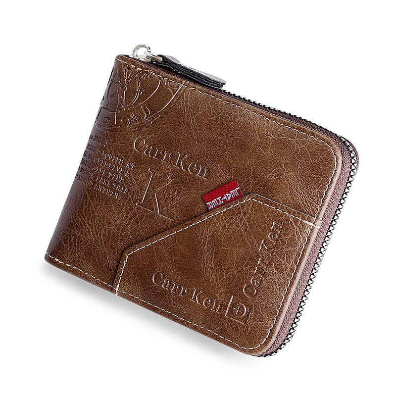 💰【Vásárolj 1-et, kapsz 1-t ingyen】Szuper kedvezmény🔥Férfi retró stílusú cipzáras pénztárca