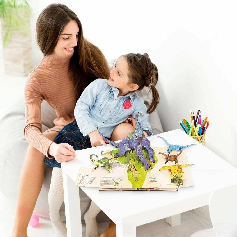 📕 3DEclopediaŐskoriDinoszauruszokKiugró könyv Dinoszaurusz Enciklopédia