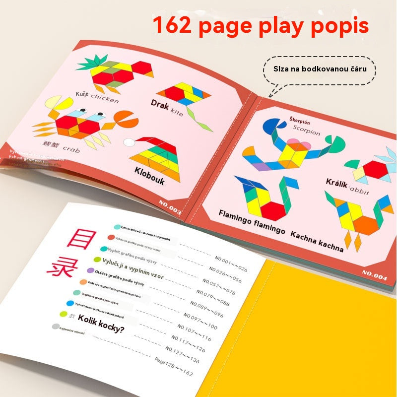 ⏳Korlátozott ideig 40% kedvezmény⏰ Mágneses tangram kirakós játék - Oktatójáték babáknak