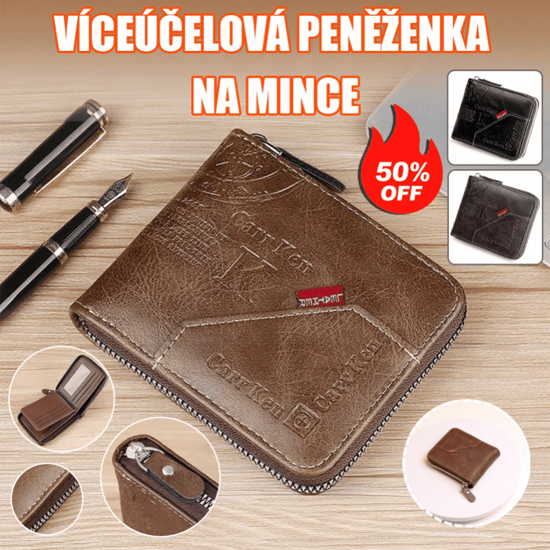 💰【Vásárolj 1-et, kapsz 1-t ingyen】Szuper kedvezmény🔥Férfi retró stílusú cipzáras pénztárca
