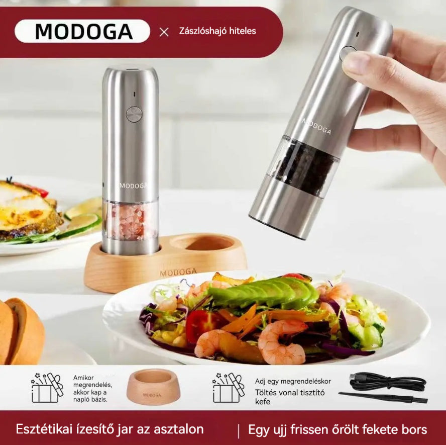 Mini elektromos borsdaráló, háztartási bors- és tengeri sódaráló