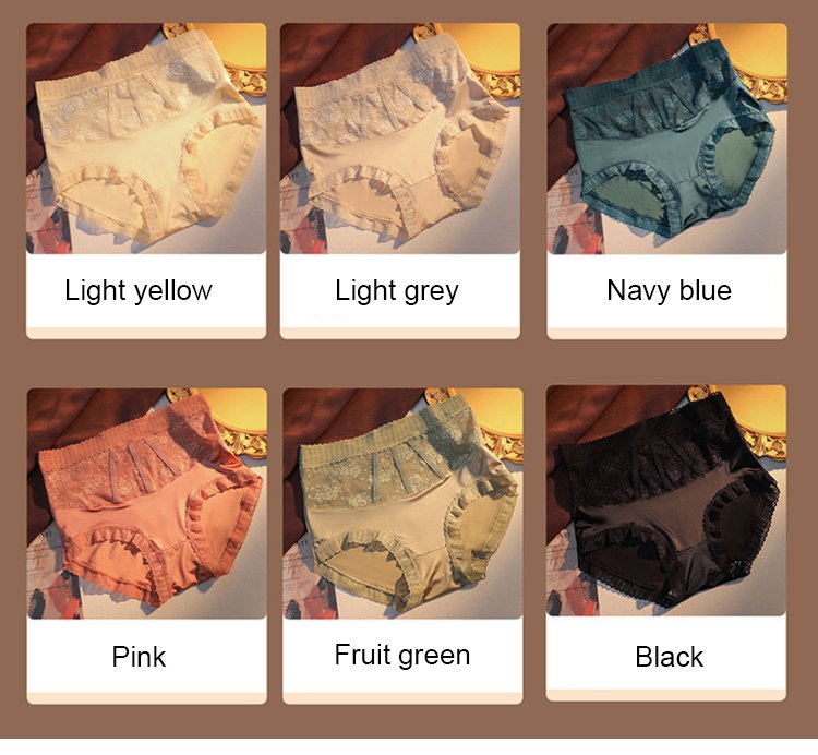 ✨✨✨【 6 darabos készlet 】Magas derekú, kényelmes és légáteresztő női alsónadrág